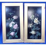A PAIR OF VICTORIAN PAINTED PANELS