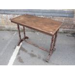 A VICTORIAN WALNUT CENTRE TABLE