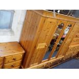 A COLLECTION OF PINE BEDROOM FURNITURE