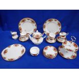 A ROYAL ALBERT 'OLD COUNTRY ROSES' TEA AND DINNER SERVICE