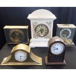 A COLLECTION OF MANTEL CLOCKS
