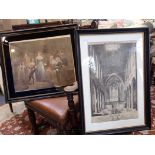 G. MORLAND: 'A VISIT TO THE BOARDING SCHOOL', FRAMED PRINT