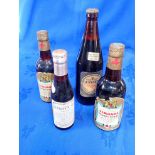 FOUR VINTAGE BOTTLES OF BEER