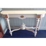 A 19TH CENTURY FRENCH STYLE CONSOLE TABLE