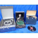 A DECCA 'TRENCH' TYPE GRAMOPHONE