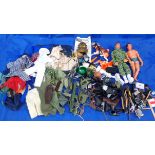 TWO ACTION MAN FIGURES, AND ACCESSORIES