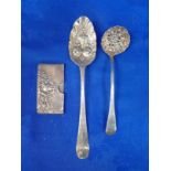 A SILVER SUGAR SIFTER, MAKER RG&S