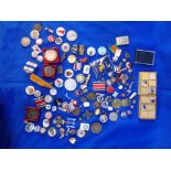 A COLLECTION OF ENAMEL BADGES, ADVERTISING BADGES