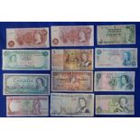 A COLLECTION OF ISLE OF MAN, JERSEY, AND SCOTTISH BANKNOTES