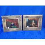 A PAIR OF 19TH CENTURY PRIMITIVE PAINTINGS