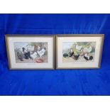 A PAIR OF PRINTS AFTER A.F. LYDON, OF DOMESTIC FOWLS