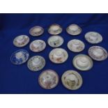 A COLLECTION OF 18TH AND 19TH CENTURY TEABOWLS AND SAUCERS