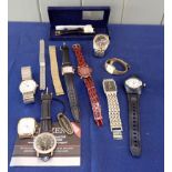 CITIZEN WRISTWATCH AND EIGHT OTHER WRISTWATCHES
