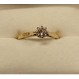 A DIAMOND SOLITAIRE RING