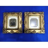 A PAIR OF AMBROTYPE PHOTOGRAPHS, IN ORIGINAL GILT FRAMES