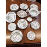 A VICTORIAN 'INDIAN TREE' PART DINNER SERVICE