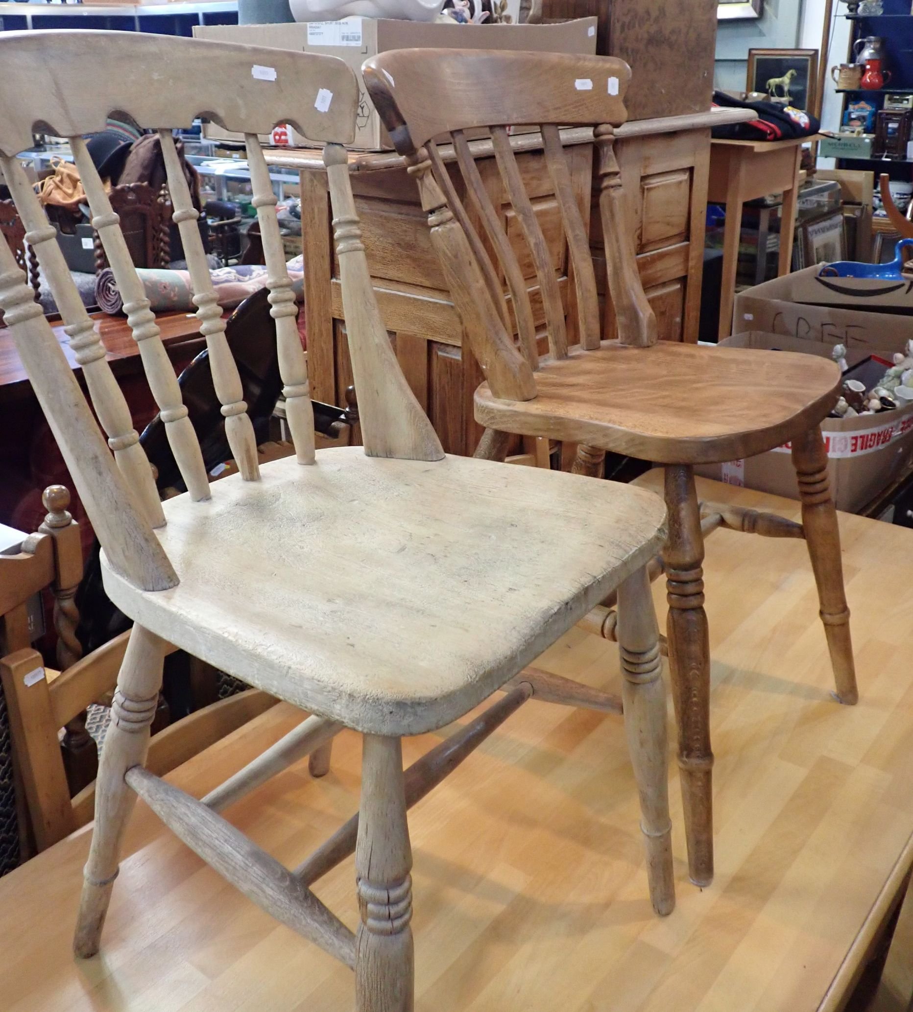 A VICTORIAN STYLE KITCHEN TABLE - Image 2 of 2