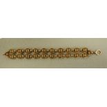 VCTORIAN GOLD FANCY DOUBLE LINK BRACELET