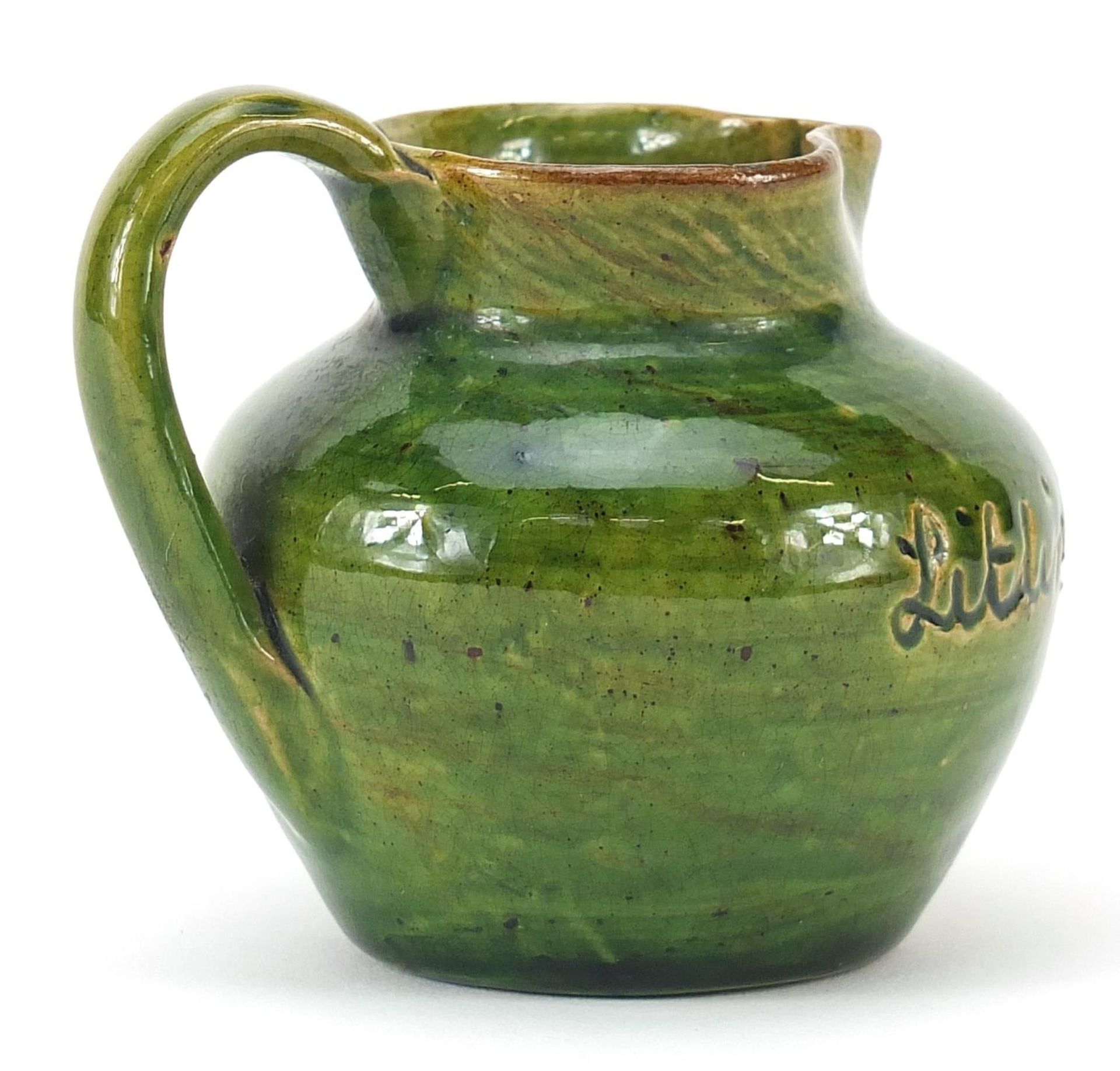 Dicker ware jug incised Littlington Gardens, 6cm high - Bild 2 aus 3
