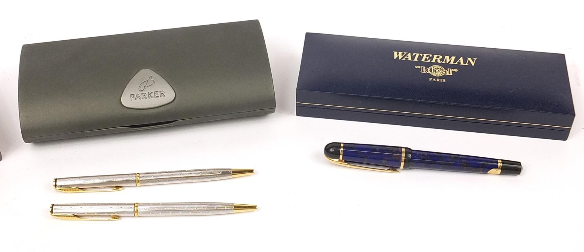 Fountain pens including Watermans Ideal, Parker Insignia and rolled gold Parker 51 fountain pen - Image 3 of 3