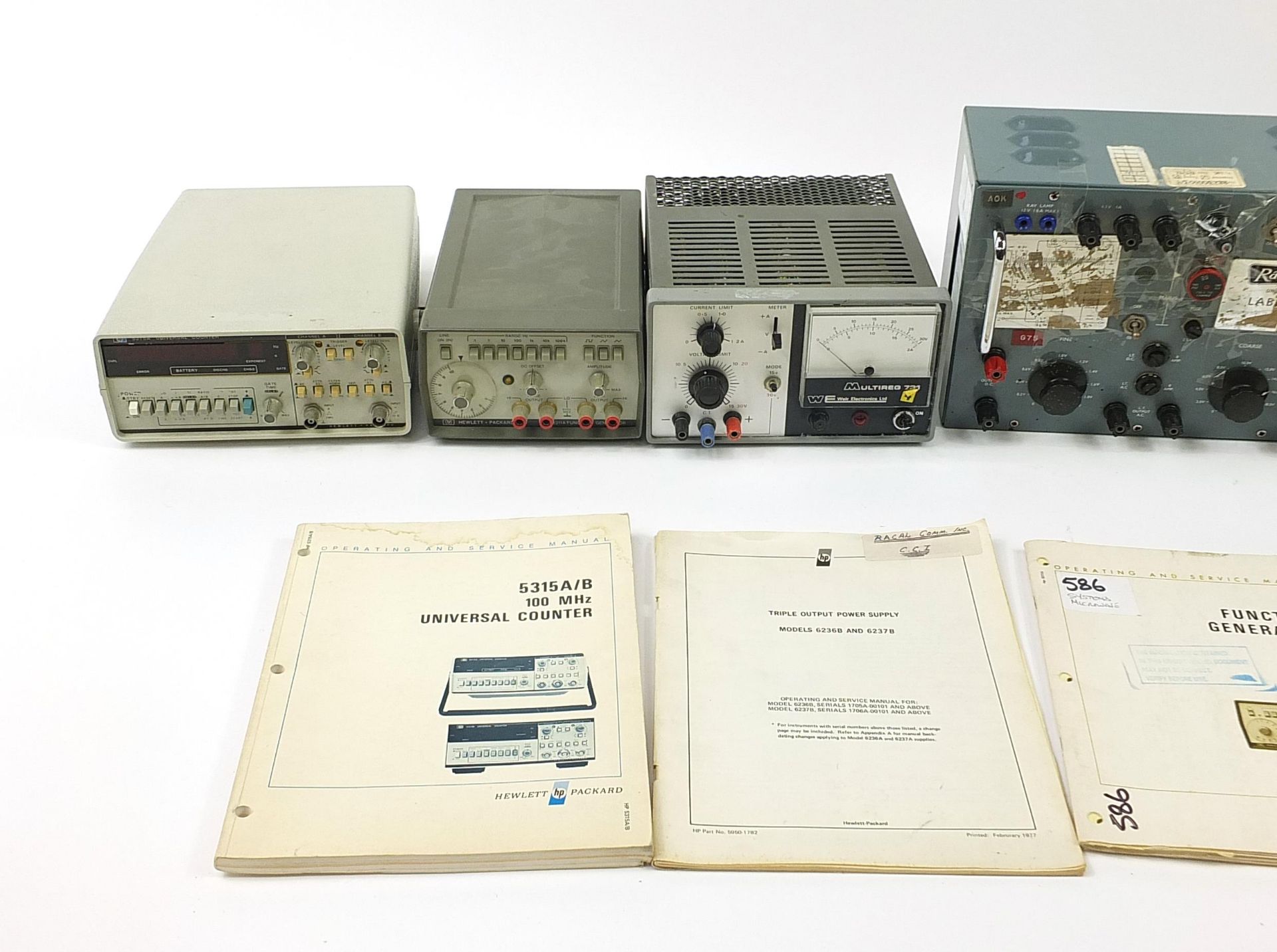 Vintage electricals including two Weir Electronics Multireg power supplies, Radford Universal - Image 2 of 3