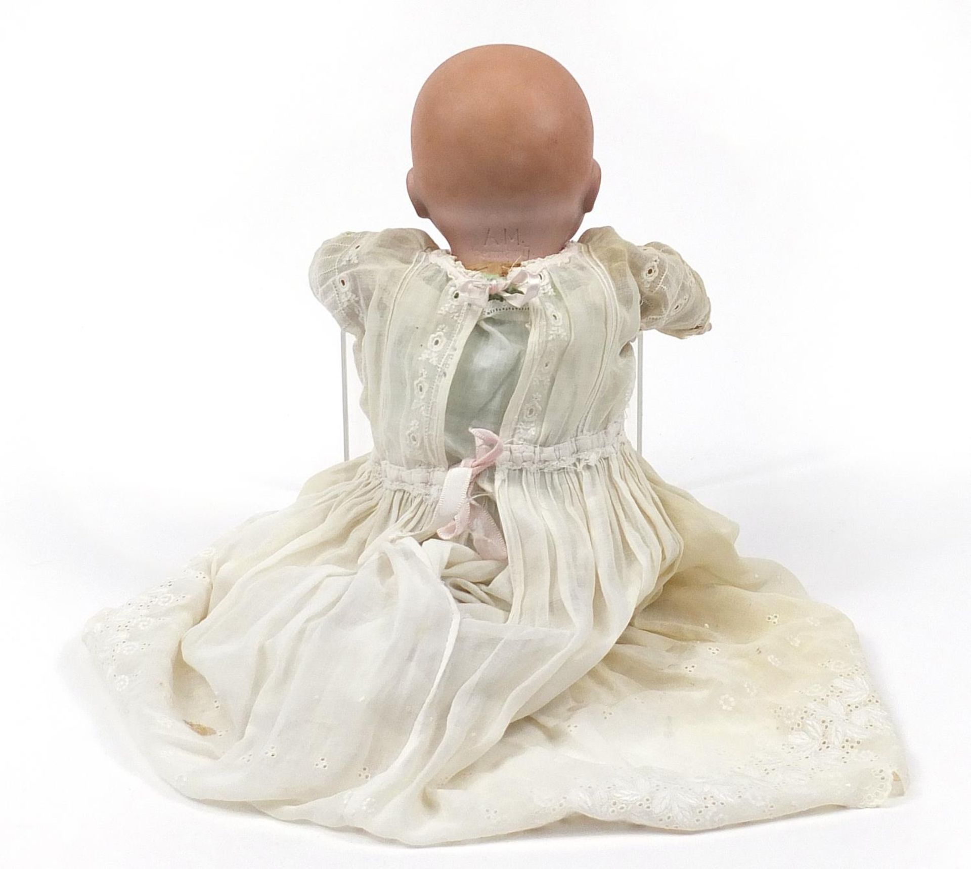 Armand Marseille bisque headed doll numbered 341/4 to the back of the head, 40cm high - Image 2 of 3