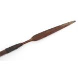 Tribal interest spear, 148cm in length