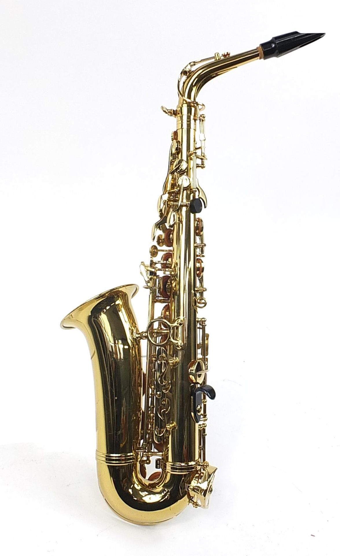 Artemis MKII brass saxophone numbered 0106449, housed in a fitted case - Image 4 of 6