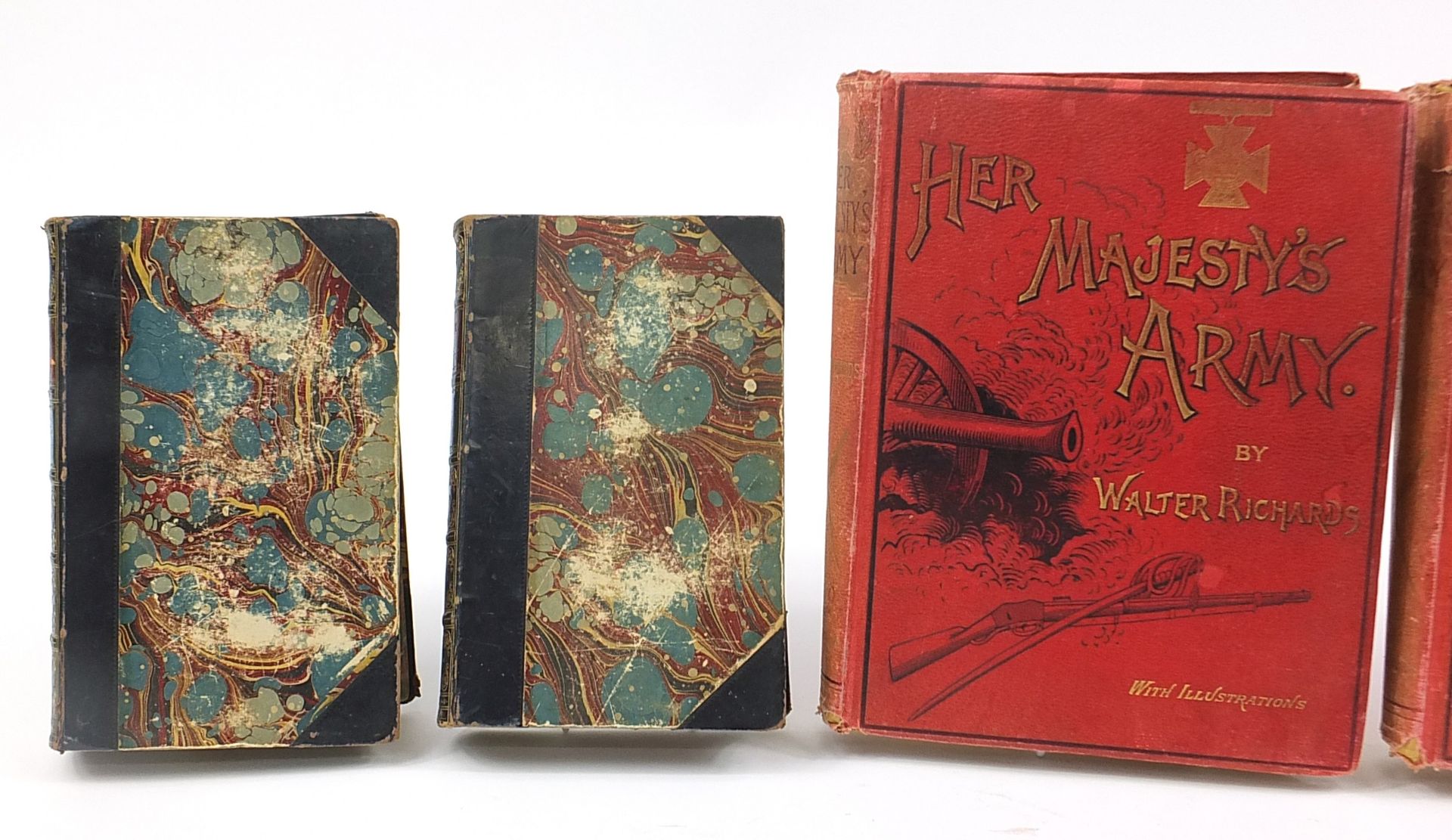 Hardback books comprising Her Majesty's Army by Walter Richards, Waverley Novels volumes two and - Image 2 of 4