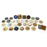 Thirty vintage ladies compacts, some with cases including Stratton