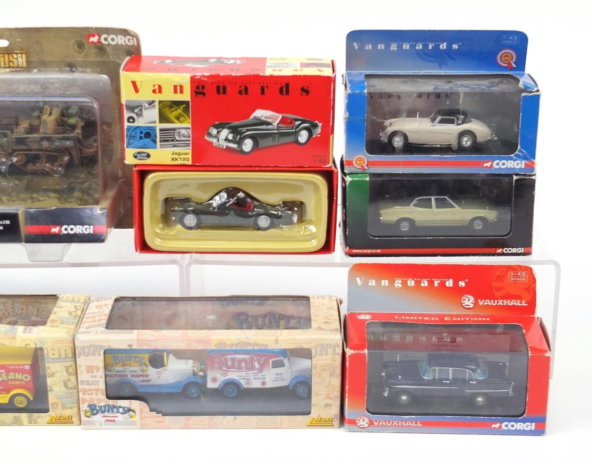 Diecast vehicles in boxes including Lledo Beano, Corgi Skirmish and Vanguards - Image 3 of 3