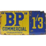 BP Commercial advertising enamel sign, 91.5cm x 46cm