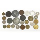 Group of coinage, tokens and medallions