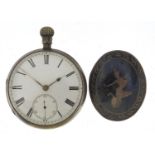 E Dobell, Victorian gentlemen's silver open face pocket watch and a Siam sterling silver and