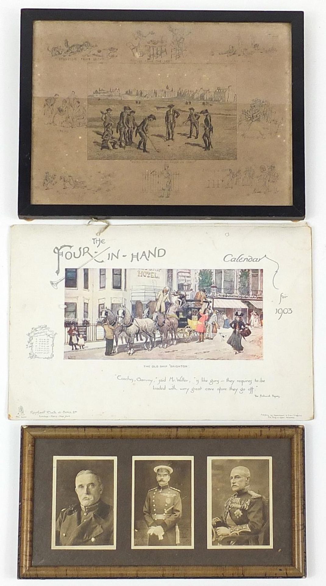 Collection of prints and three military interest photographs including The Dancing Lesson and - Image 3 of 4