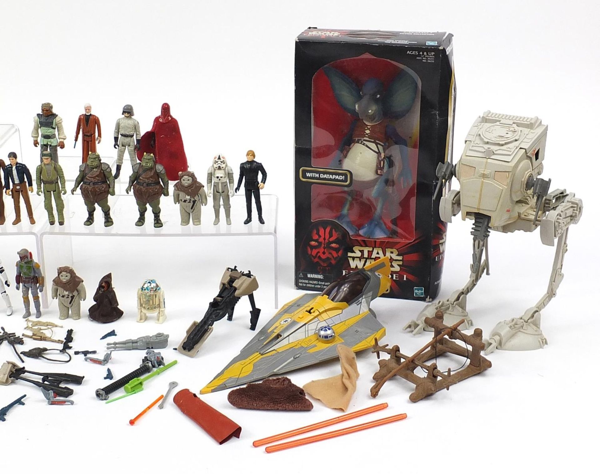 Collection of vintage and later Star Wars action figures including Watto with box and Darth Vader - Image 4 of 4