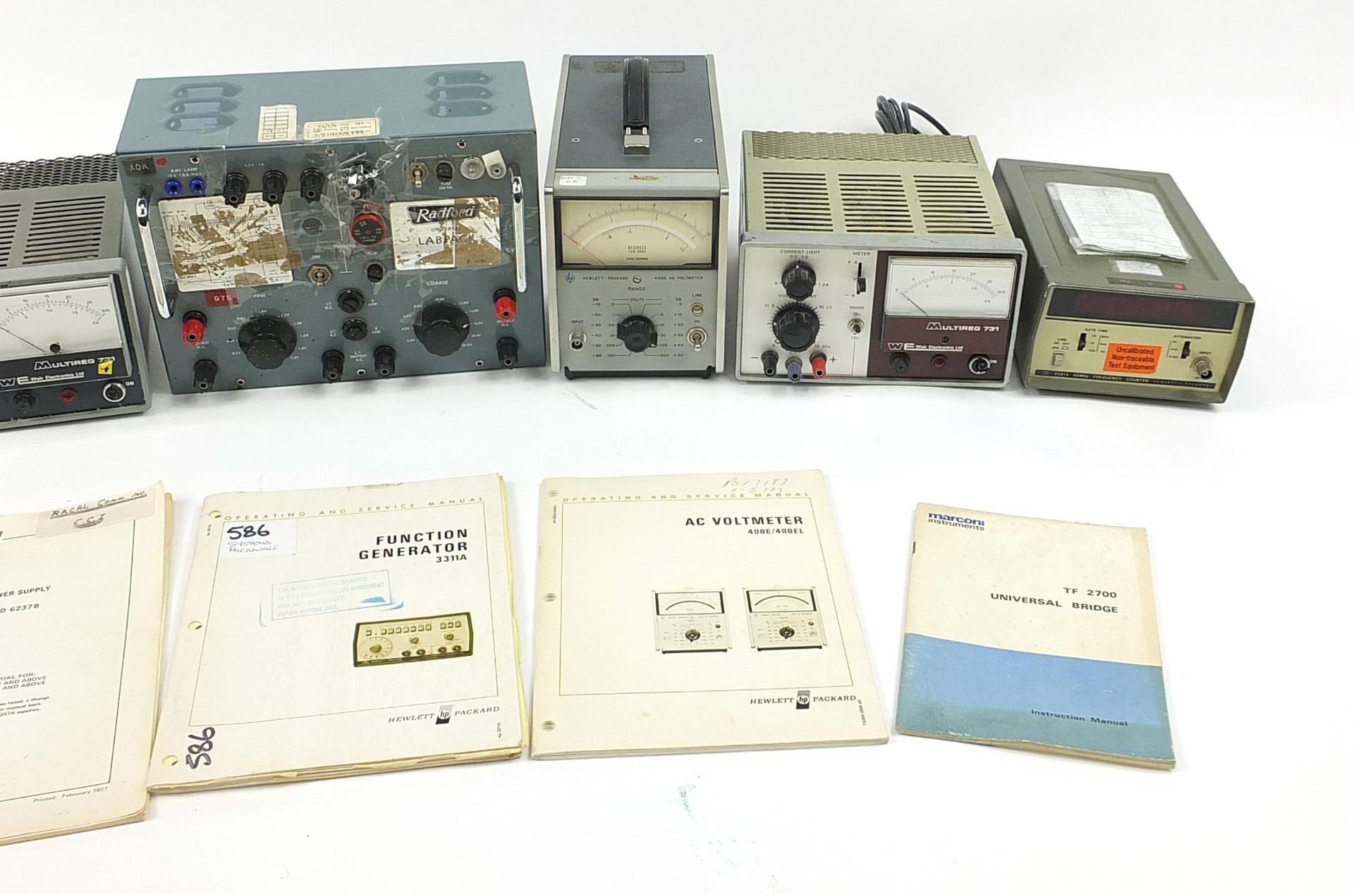 Vintage electricals including two Weir Electronics Multireg power supplies, Radford Universal - Image 3 of 3
