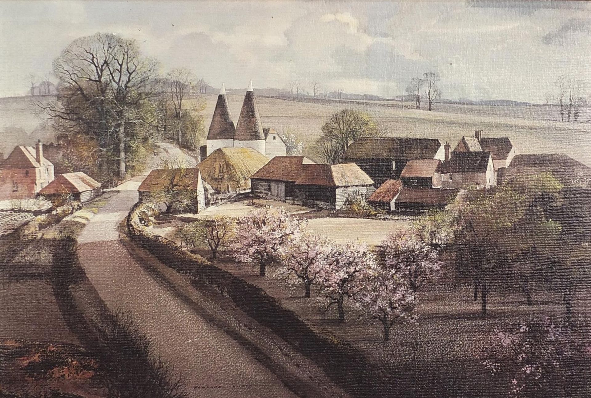 Rowland Hilder - Garden of England and one other, two vintage prints in colour, mounted and - Image 6 of 10