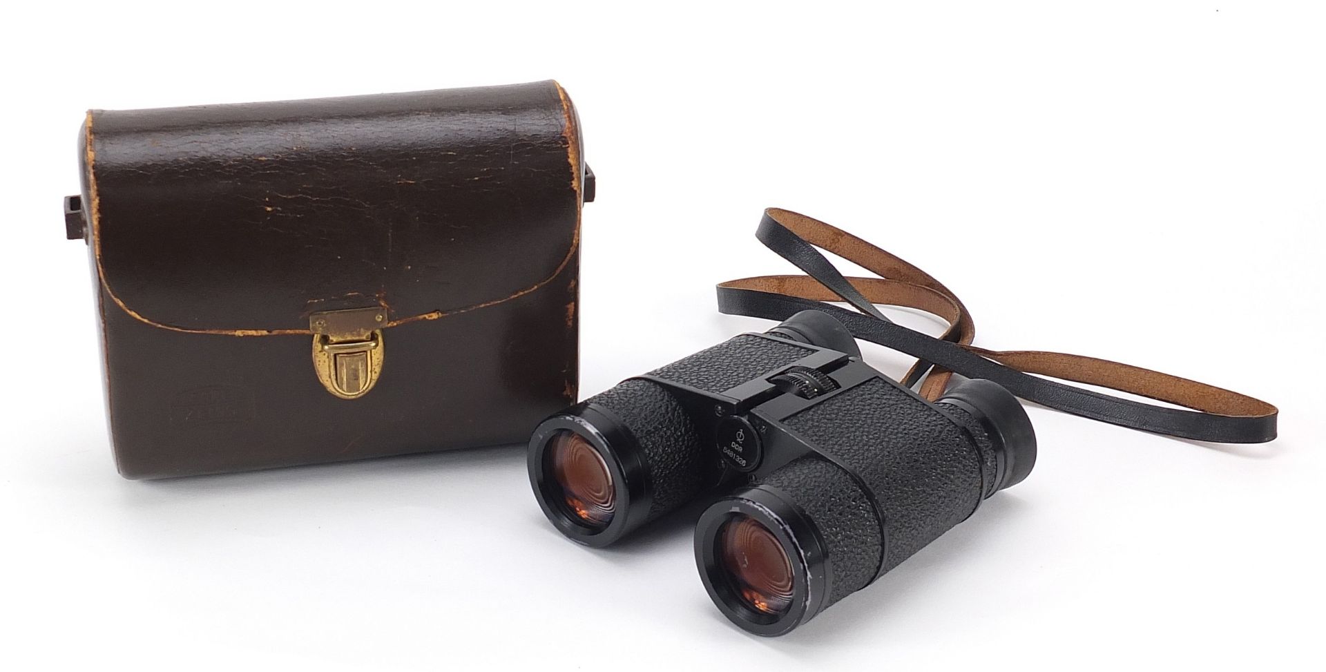 Carl Zeiss Jena binoculars with case numbered 5481326