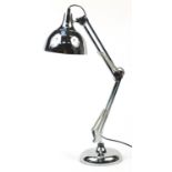 Contemporary polished metal Anglepoise table lamp, 65cm high Appears to be in good general