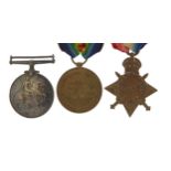 British military World War I trio awarded to 3805PTE.E.E.SHOOSMITH.THE QUEENSR.