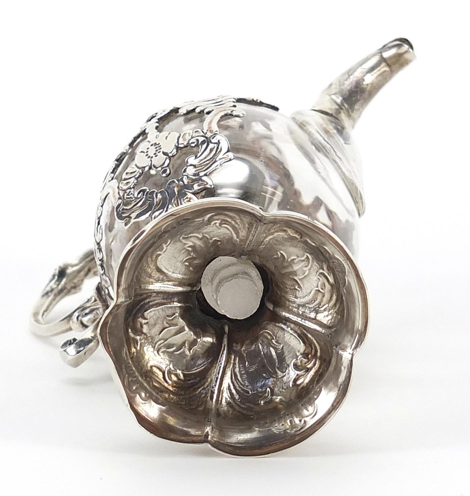 French silver overlaid glass miniature ewer, 15.5cm high - Image 3 of 3