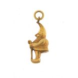 9ct gold gnome charm, 2.2cm high, 3.8g