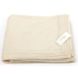 100% Cashmere blanket retailed by Harrods with price £1320.00, 220cm x 220cm