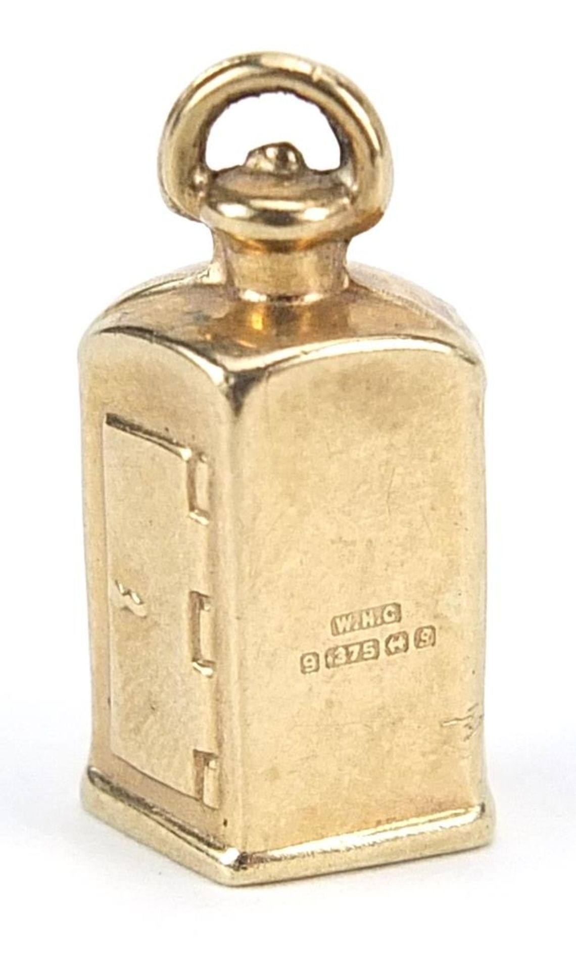 9ct gold ship's starboard lantern charm, 2cm high, 1.5g - Bild 2 aus 3
