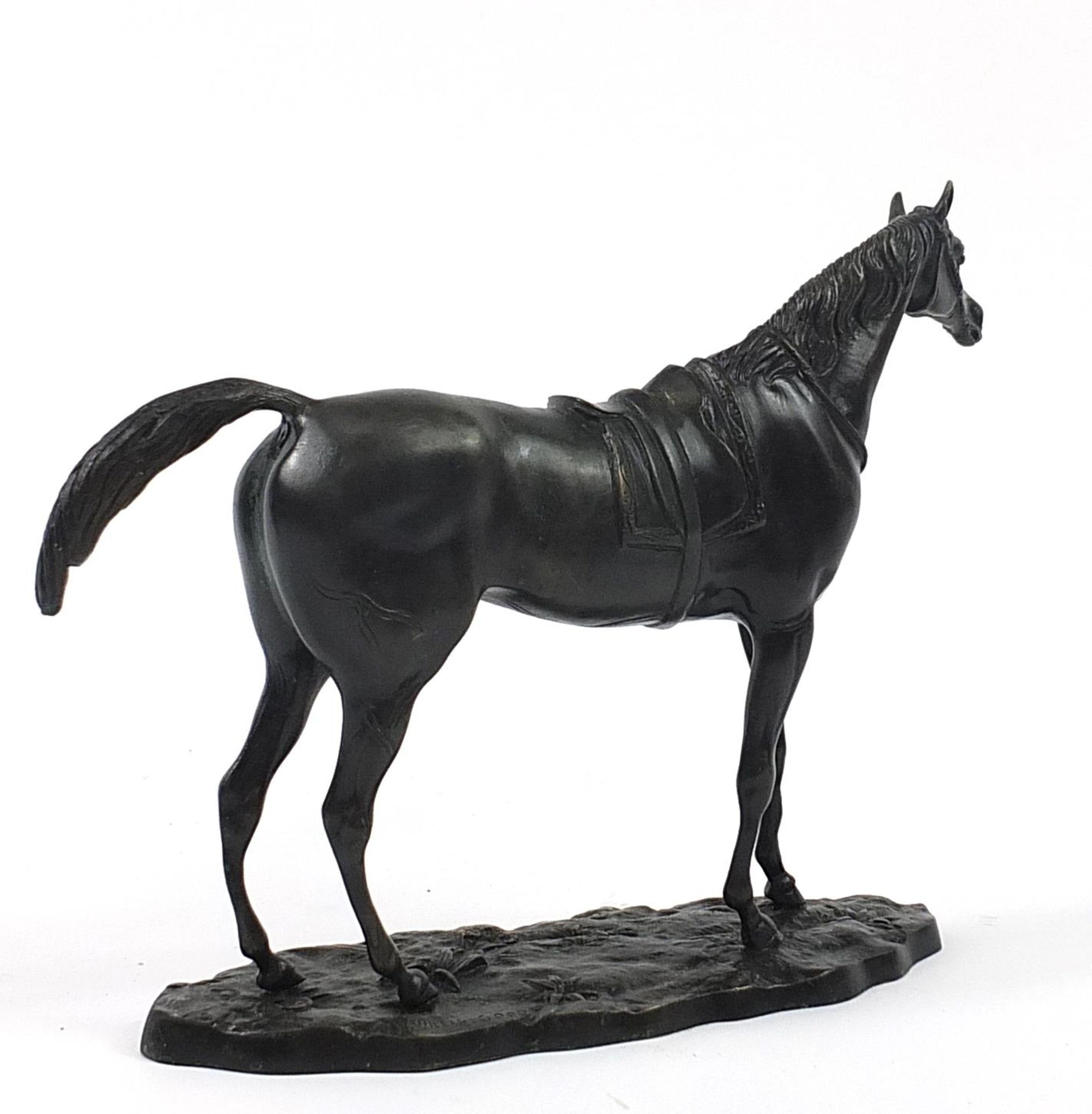 After Hardy Fondeur, patinated bronze horse, 31cm in length Overall in generally good condition, - Image 2 of 4