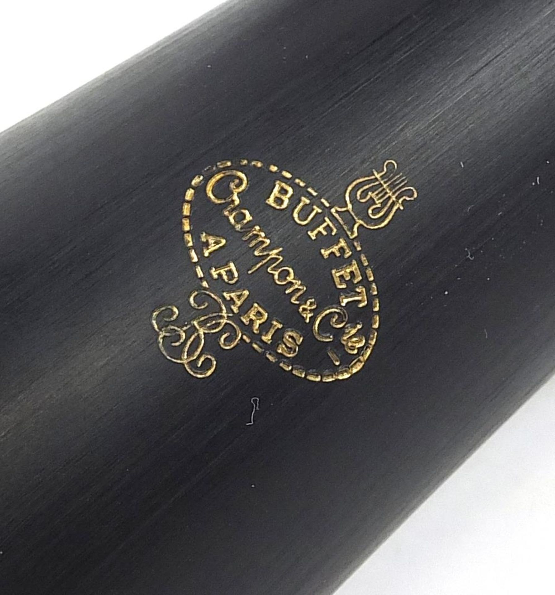 Buffet four piece ebonised clarinet retailed by Crampon & Co, Paris, housed in a fitted box - Image 4 of 7