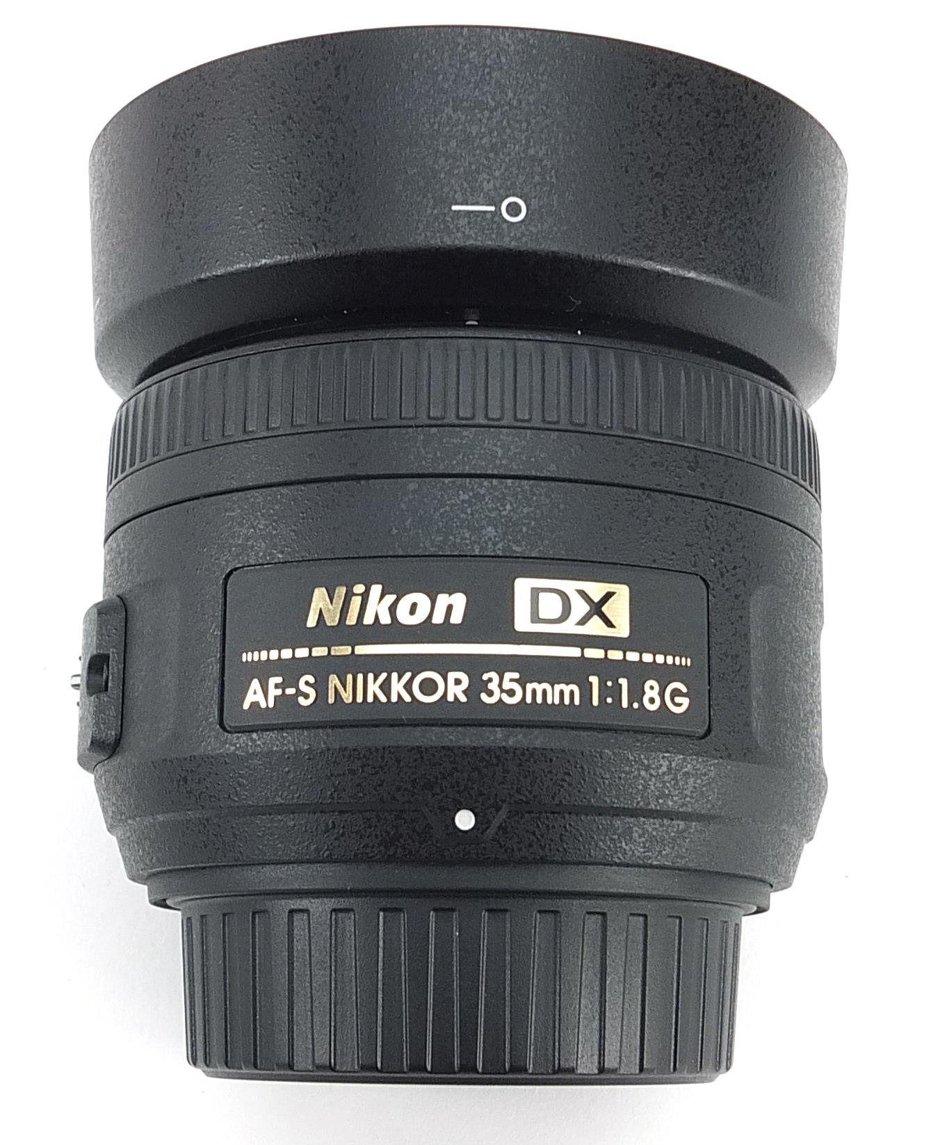 Nikon DX camera lens, AF-S Nikkor 35mm - Image 3 of 4