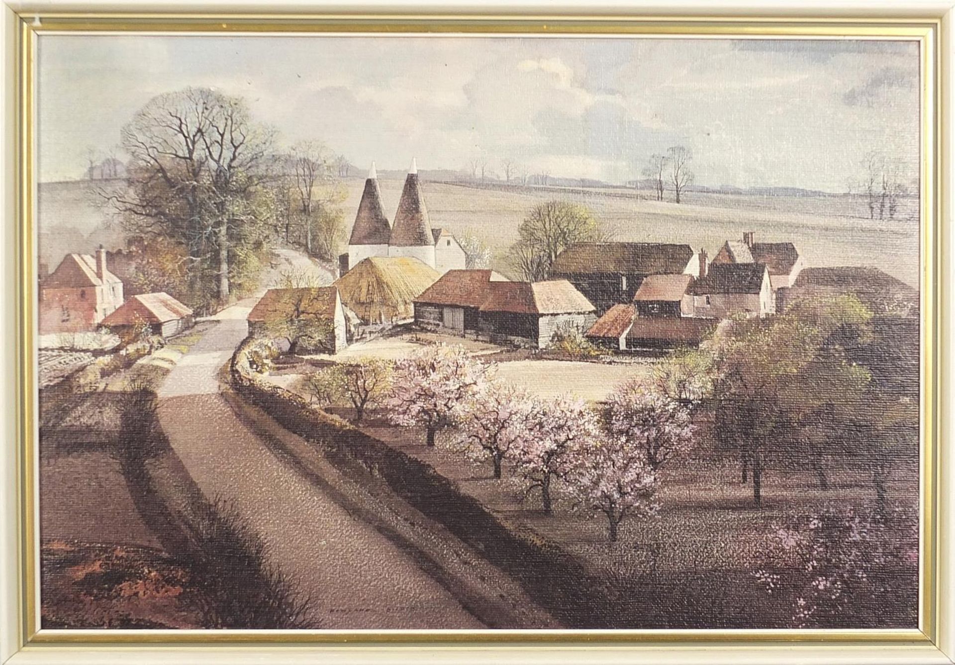 Rowland Hilder - Garden of England and one other, two vintage prints in colour, mounted and - Image 7 of 10