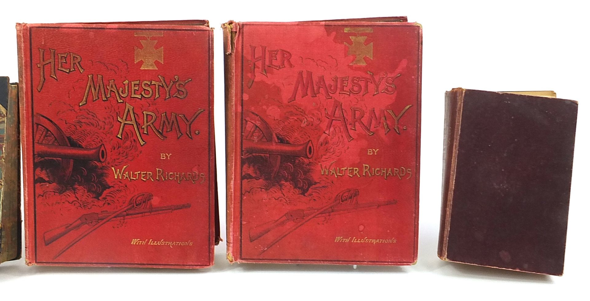 Hardback books comprising Her Majesty's Army by Walter Richards, Waverley Novels volumes two and - Image 3 of 4